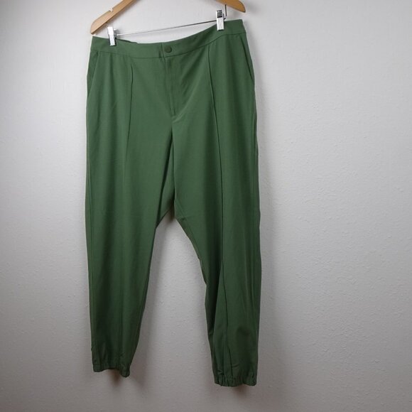 RLX Ralph Lauren Golf Pants Women's Size XL Green Jogger Stretch Wicking - Picture 3 of 13